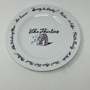 Pottery Barn Decades Millennium plate salad dessert "The Thirties"